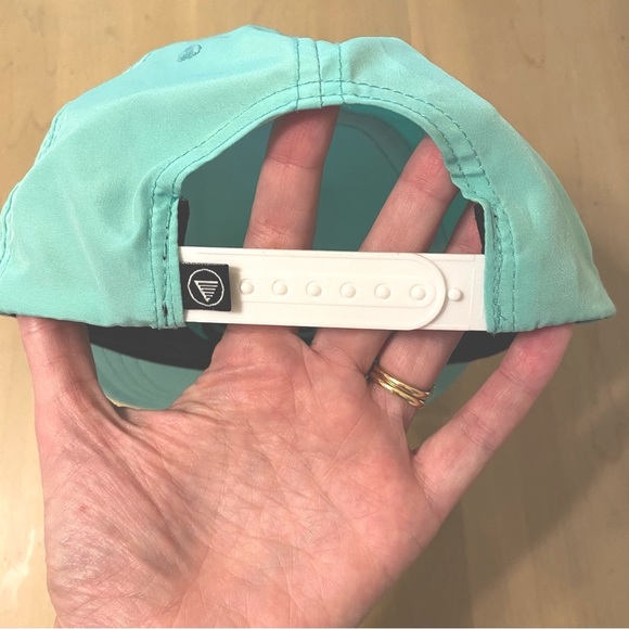 Homes 5 Panel Sea Foam Green polyester Snap Back Hat - Adult One Size - Picture 2 of 5